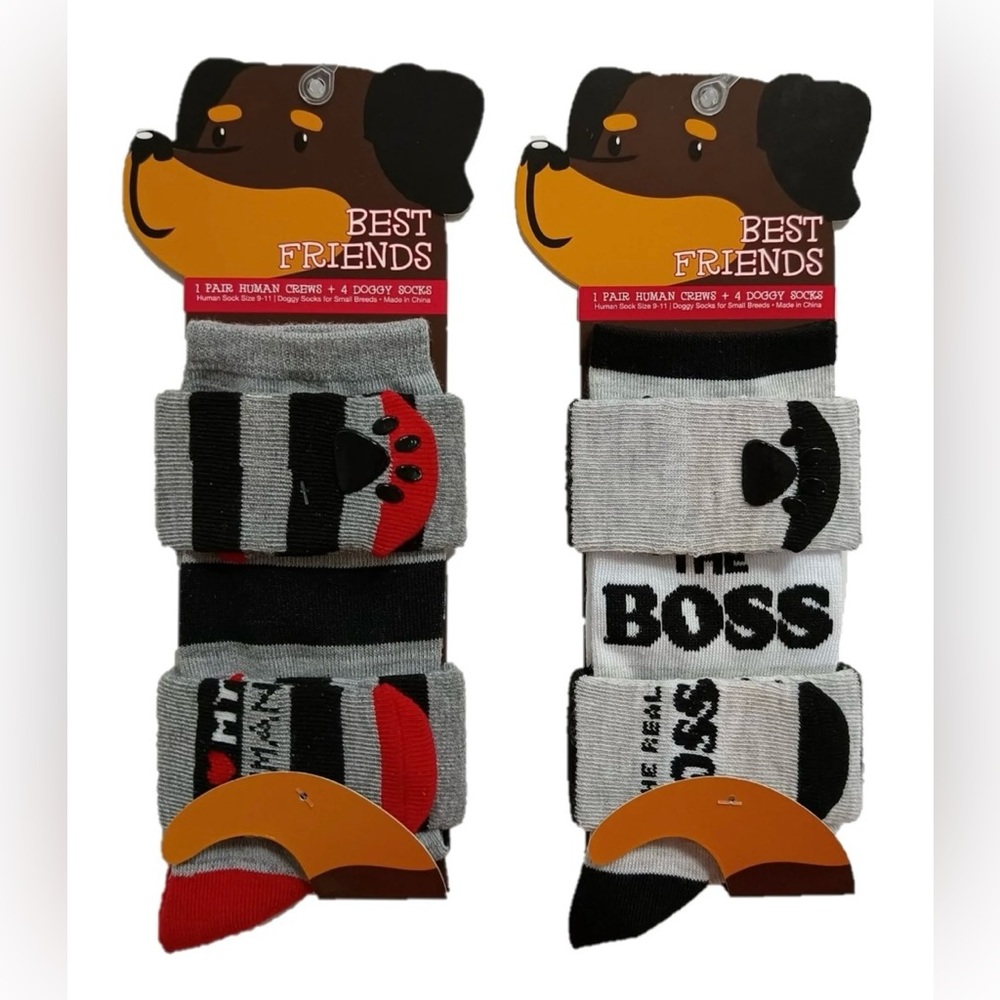 NWT - Pet and Human Matching Socks - 2 Packs